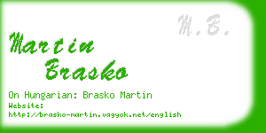 martin brasko business card